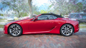 2021 Infrared Lexus LC500 Convertible X1 5
