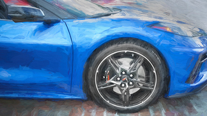 2024 Riptide Blue Corvette Stingray C8 X12 6