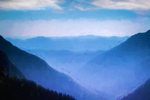 Montana Ridgeline Glacier National Park X101
