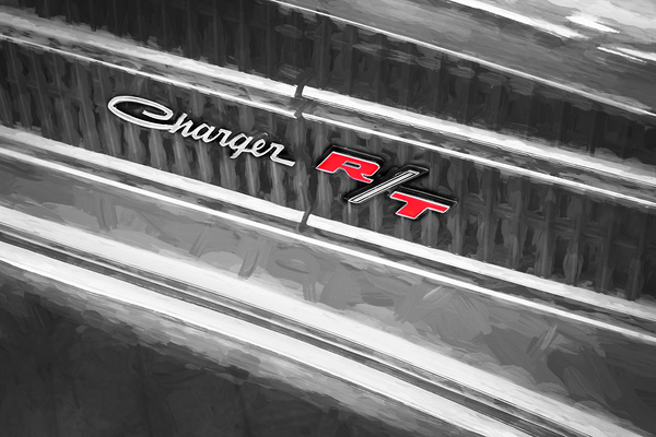  1970 Red Dodge Charger RT 440 X 2 Print