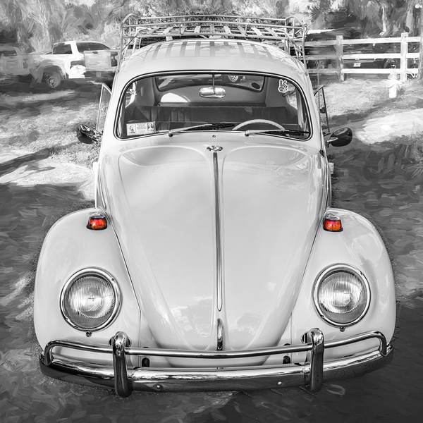 1971 Tan Volkswagen Beetle X 5 Print