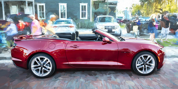 2023 Red Chevrolet Camaro Convertible X 3