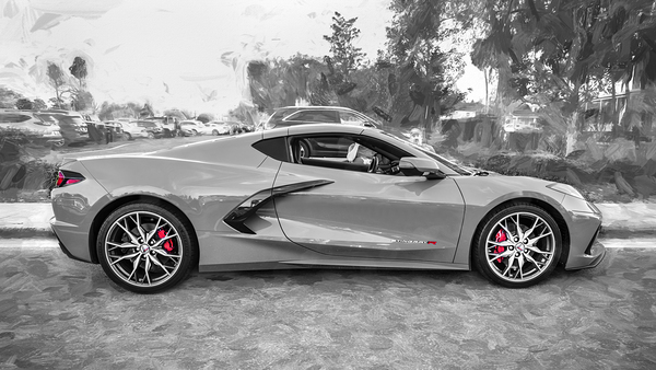 2024 Sea Wolf Gray Corvette R X 3 Print