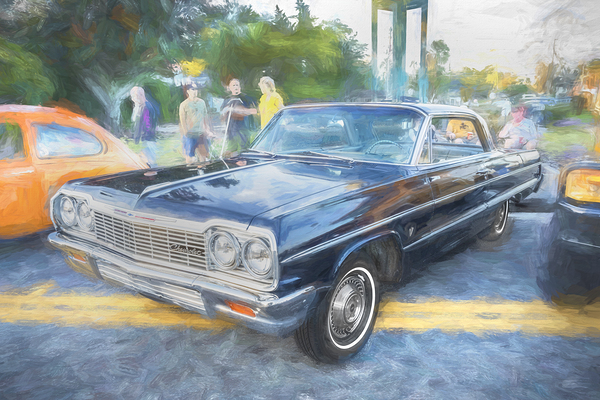 1964 Blue Chevrolet Impala X 1 Print