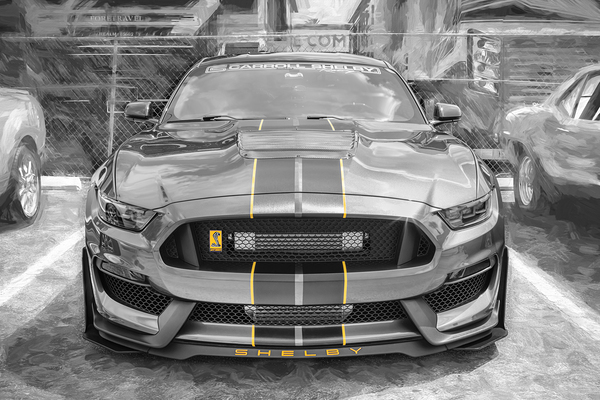 2016 Gray Ford Shelby Mustang GT350 X 8 Print