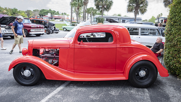 1934 Red Ford 3 Window Coupe X 1 Print
