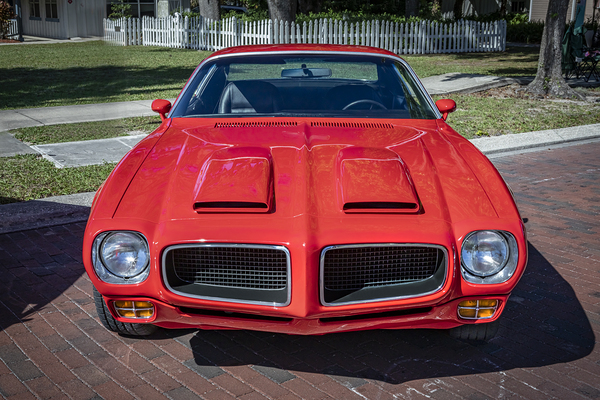 1970 Red Pontiac Firebird Ram Air Formula 400 X1 13 Print