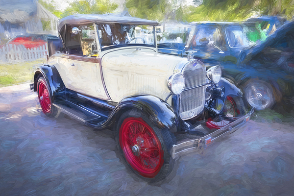 1929 Tan Ford Model A Deluxe Roadster X1 7 Print