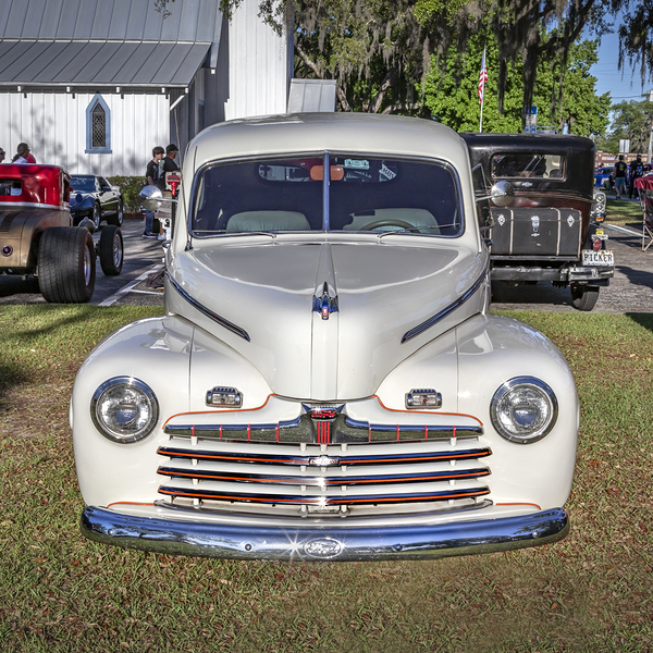 1946 White Ford Super Deluxe Coupe X1 5 Print