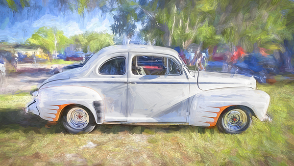 1946 White Ford Super Deluxe Coupe X1 7 Print