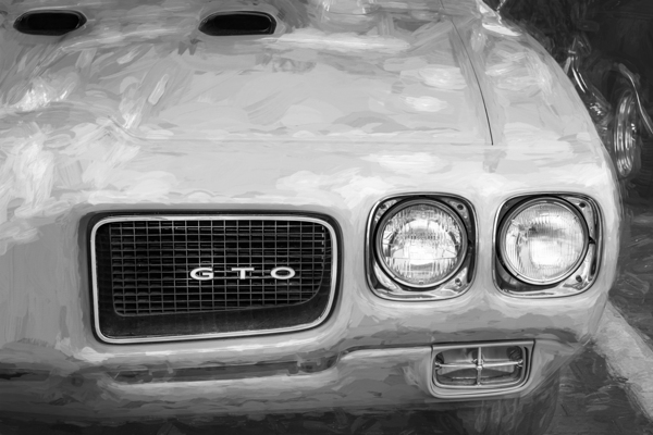  1970 Orbit Orange Pontiac GTO Ram X 6 Print