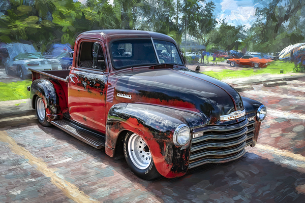 1950 Chevrolet Pick Up Truck Rat Rod 3100 X 1 Print