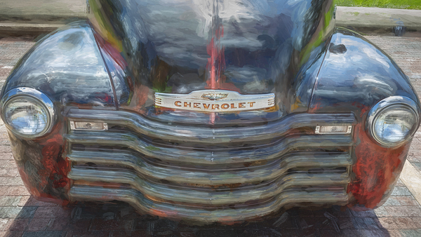 1950 Chevrolet Pick Up Truck Rat Rod 3100 X 7 Print