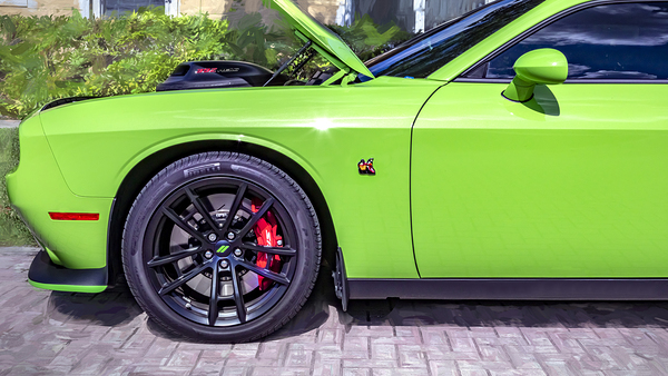 2020 Green Dodge Challenger Hemi RT Shaker X2 23 Print
