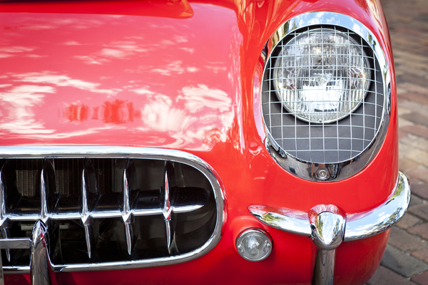 1955 Red Chevrolet Corvette X104 by Rich Franco