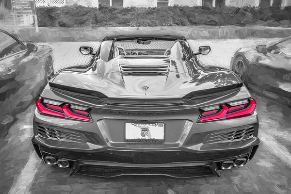 2024 Red Mistic Chevrolet Corvette E RAY Convertible X1  7 Print