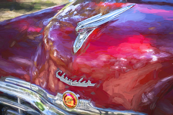 1949 Red Chrysler Town and Country Woody Convertible X100. 16 Print