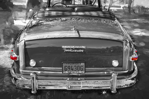 1949 Red Chrysler Town and Country Woody Convertible X100. 9 Print