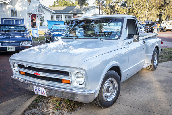 1967 Gray Chevrolet Stepside C10 Stepside Pickup Truck X11 7 Print