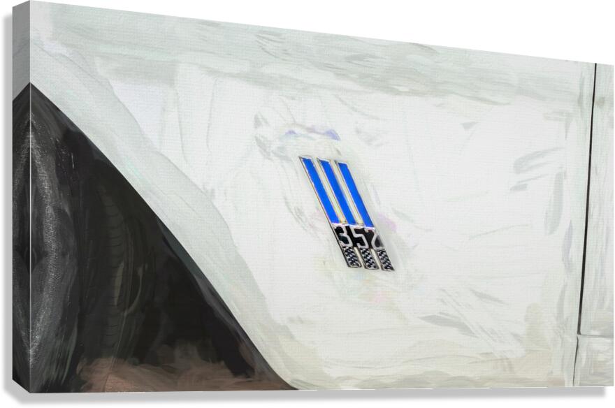 1966 White Ford Galaxie Custom 500 XL X 1 Canvas Print