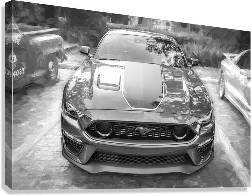  2022 Ford Mustang Mach 1 Eruption Green X 5 Canvas Print