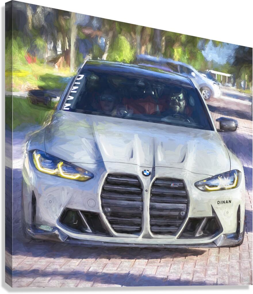 2023 Gray BMW M3 Competition X 5 Canvas Print