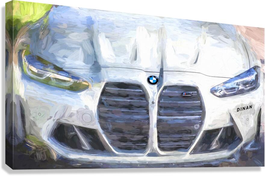 2023 Gray BMW M3 Competition X 11 Canvas Print