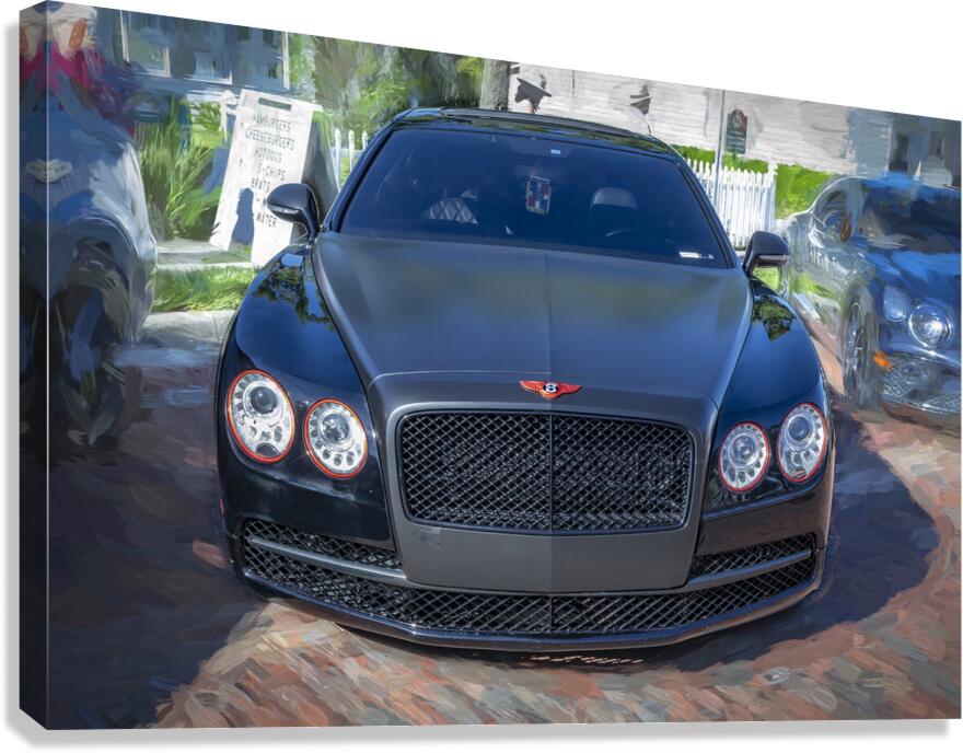 2014 Black Bentley Flying Spur X 2 Canvas Print