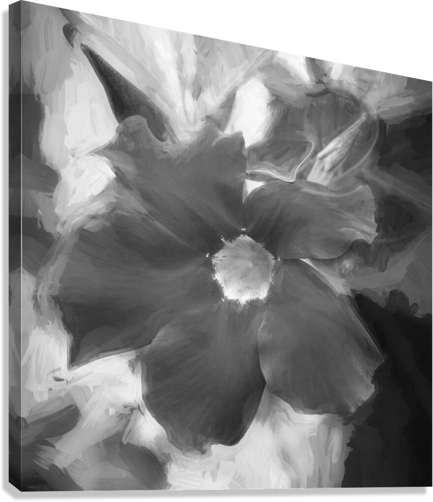 Red Mandevilla Flower Vine X 4 Canvas Print