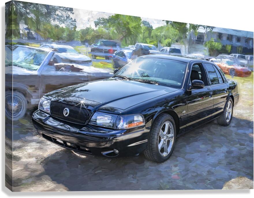2003 Black Mercury Marauder X 7 Canvas Print