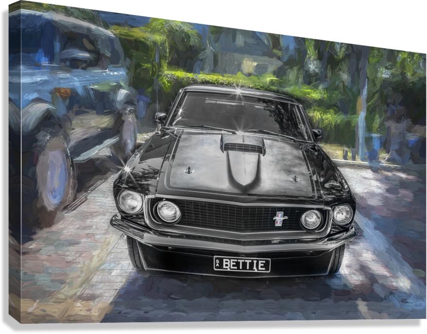 1969 Ford Mustang Fastback Mach 1 X 8 Canvas Print