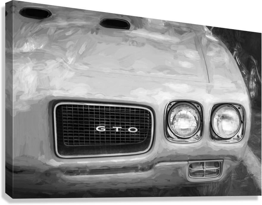  1970 Orbit Orange Pontiac GTO Ram X 6 Canvas Print