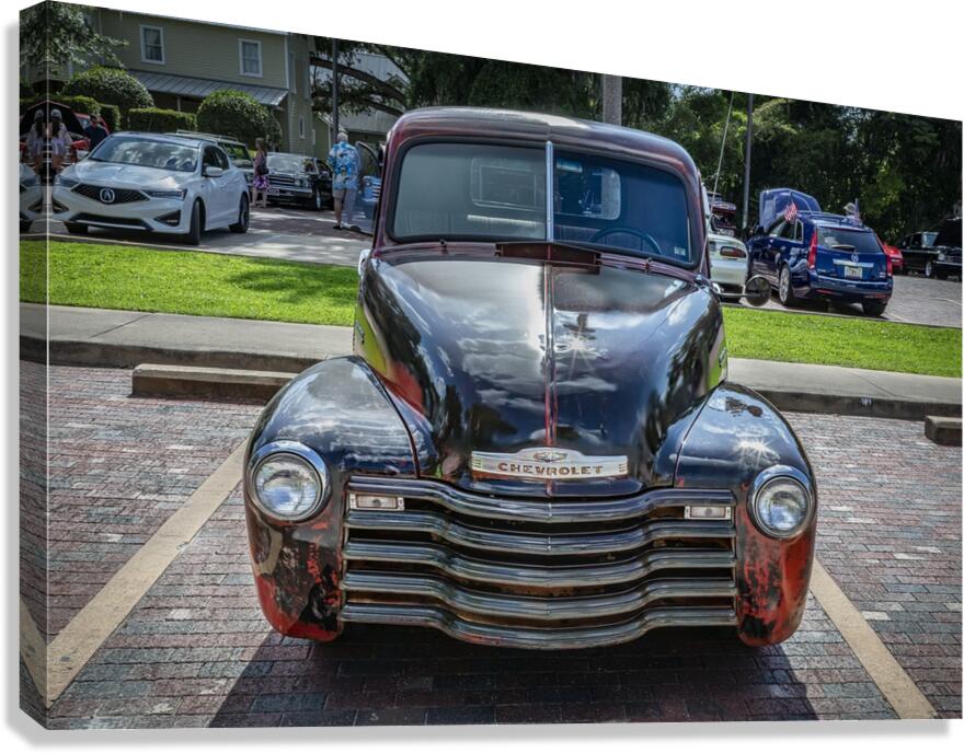 1950 Chevrolet Pick Up Truck Rat Rod 3100 X 6 Canvas Print