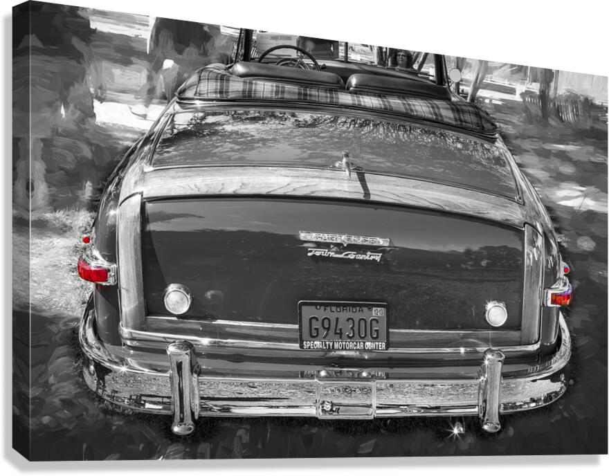 1949 Red Chrysler Town and Country Woody Convertible X100. 9 Canvas Print
