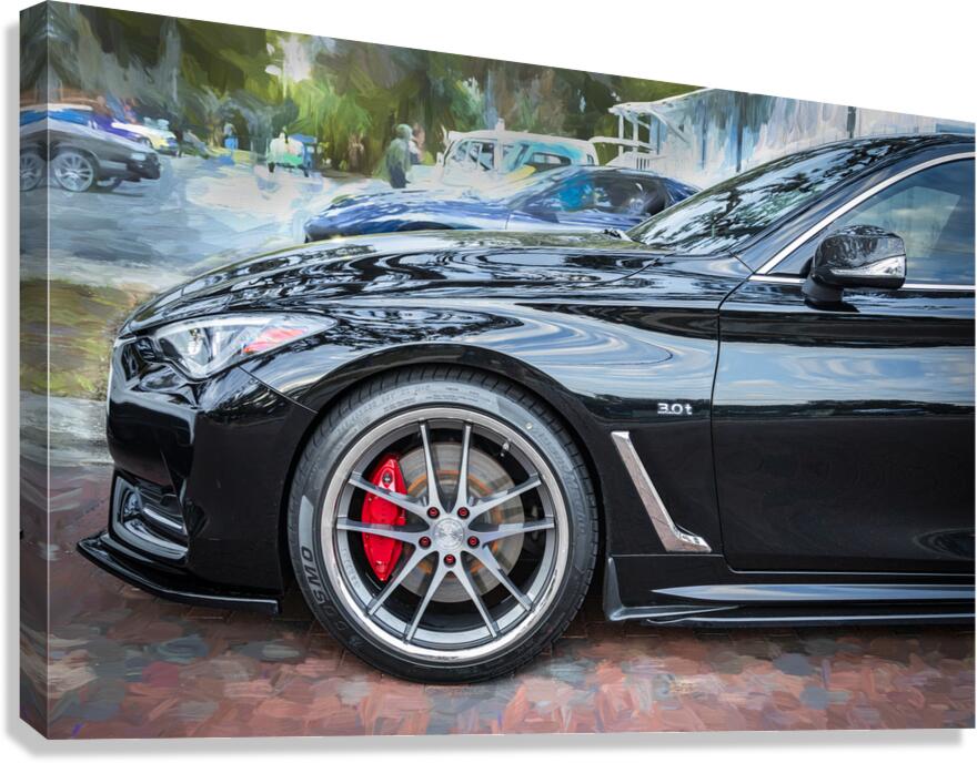 2018 Black Infiniti Q60 3.0T Coupe X1 1 Canvas Print