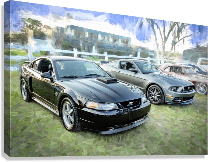 2004 Black Ford Mustang Mach 1 40th Anniversary X140 1 Canvas Print