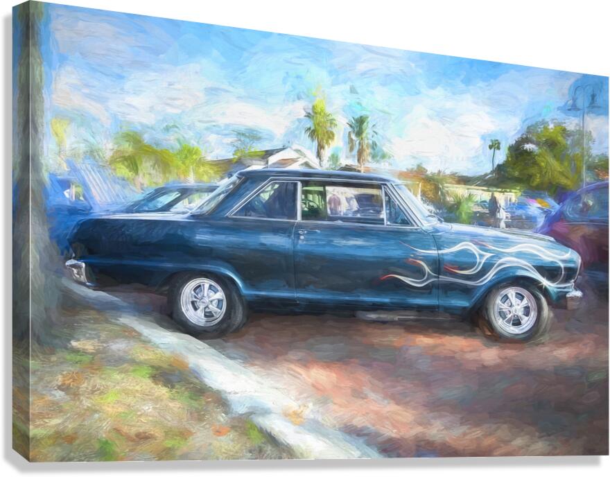 1962 Blue Chevy II Nova X100 1 Canvas Print