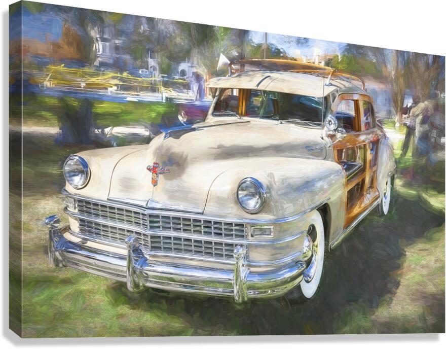 1947 Tan Chrysler Town And Country Sedan 4 Door X1 5 Canvas Print