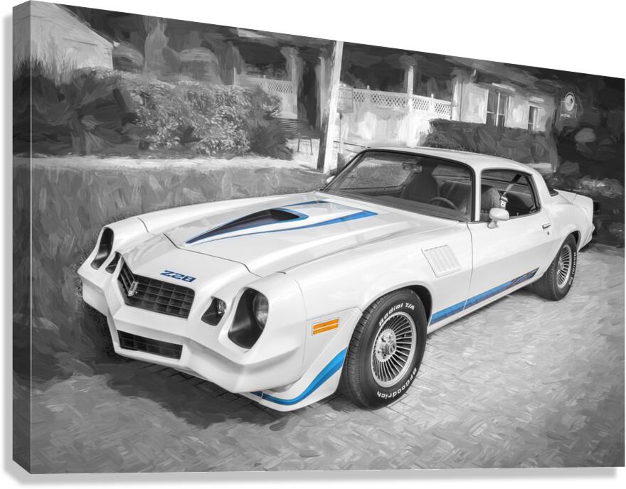 1978 White Camaro Z28 X1 10 by Rich Franco Wall Art