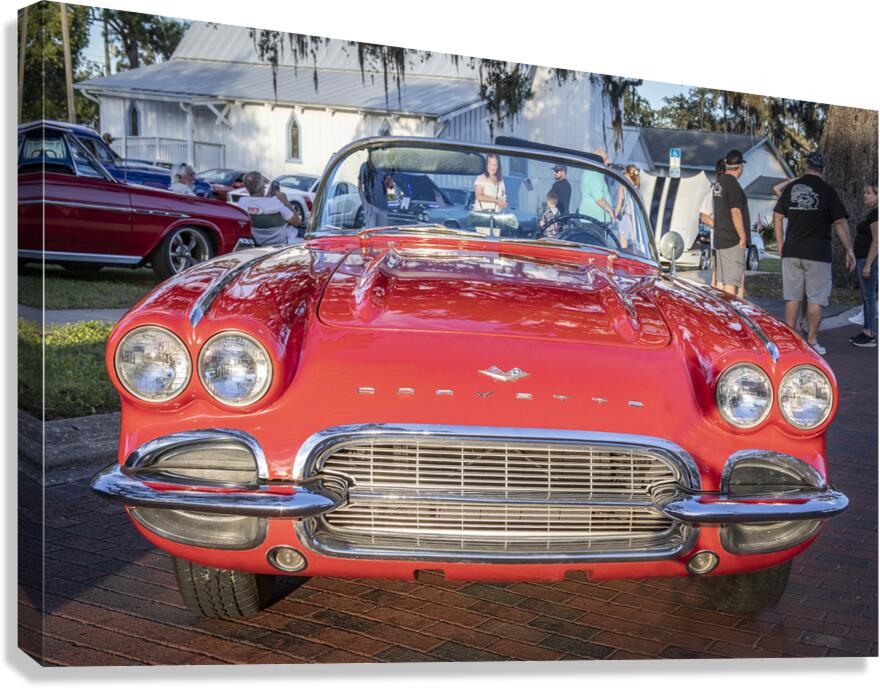 1961 Red Chevrolet Corvette Convertible 1 Canvas Print