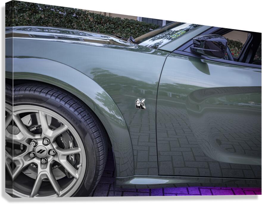 2023 Green Dodge Charger Swinger Scat Pack X 15 Canvas Print