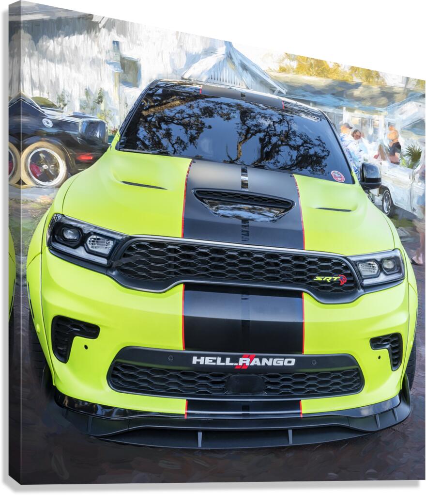 2021 Green Dodge Durango Hellcat SRT X by Rich Franco Wall Art