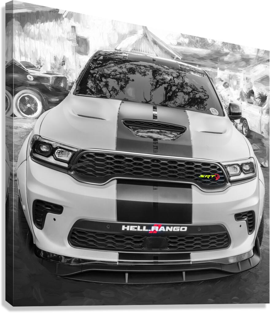 2021 Green Dodge Durango Hellcat SRT X 8 Canvas Print