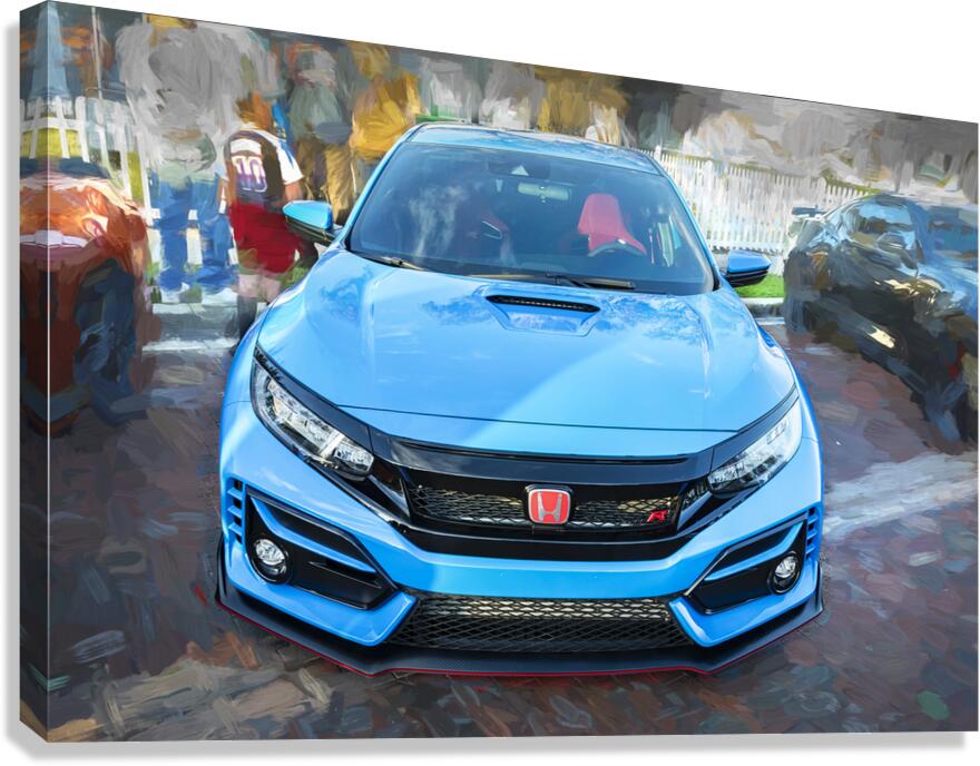 2020 Blue Honda Type R X100 2 Canvas Print