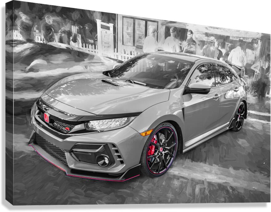 2020 Blue Honda Type R X100 5 Canvas Print