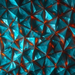 Interwoven Turquoise Web