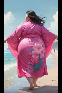 BOSS IN HER BEACH ROBE