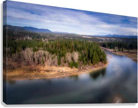 River Confluence Canvas Print