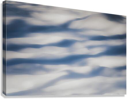 Snow Waves Canvas Print