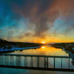 Sunset Over the River 2
